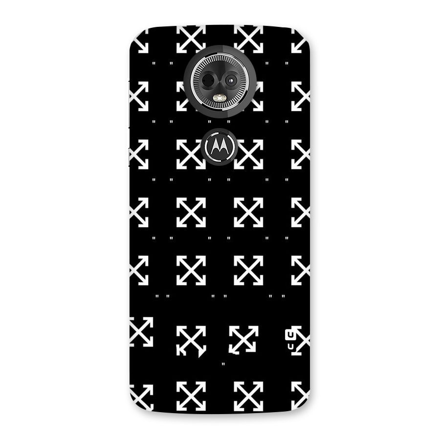 Cross Arrow Black Back Case for Moto E5 Plus