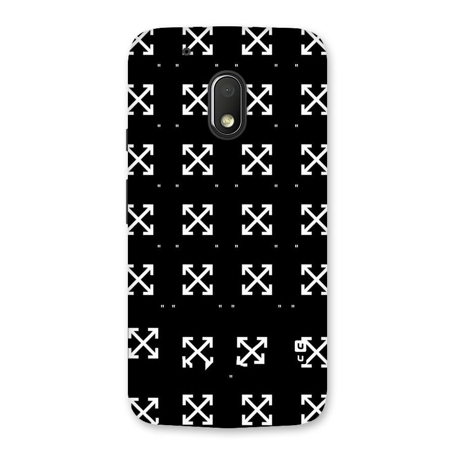 Cross Arrow Black Back Case for Moto G4 Play