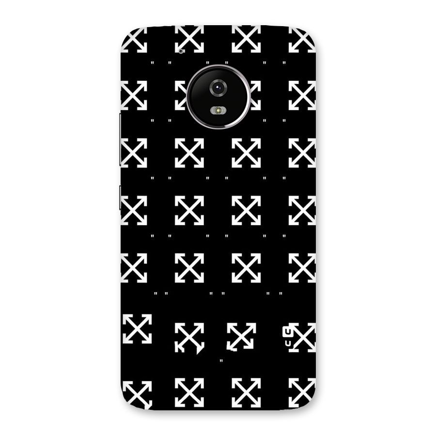 Cross Arrow Black Back Case for Moto G5