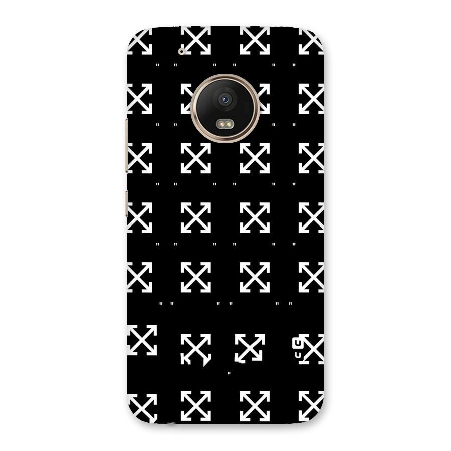 Cross Arrow Black Back Case for Moto G5 Plus
