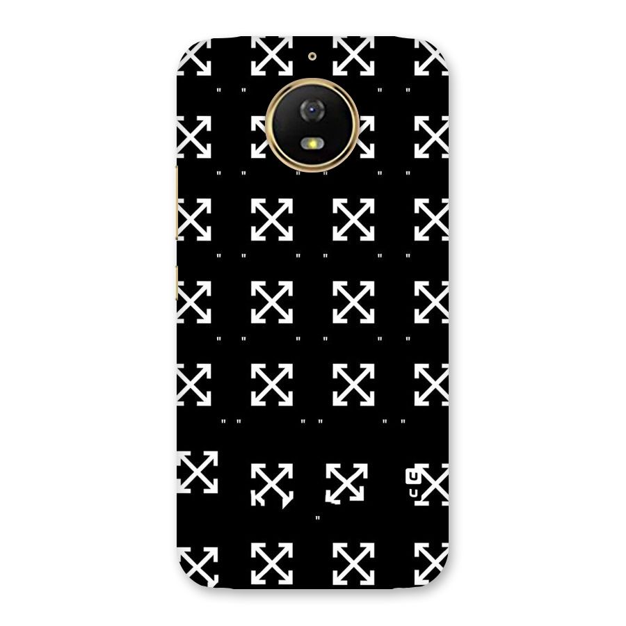 Cross Arrow Black Back Case for Moto G5s