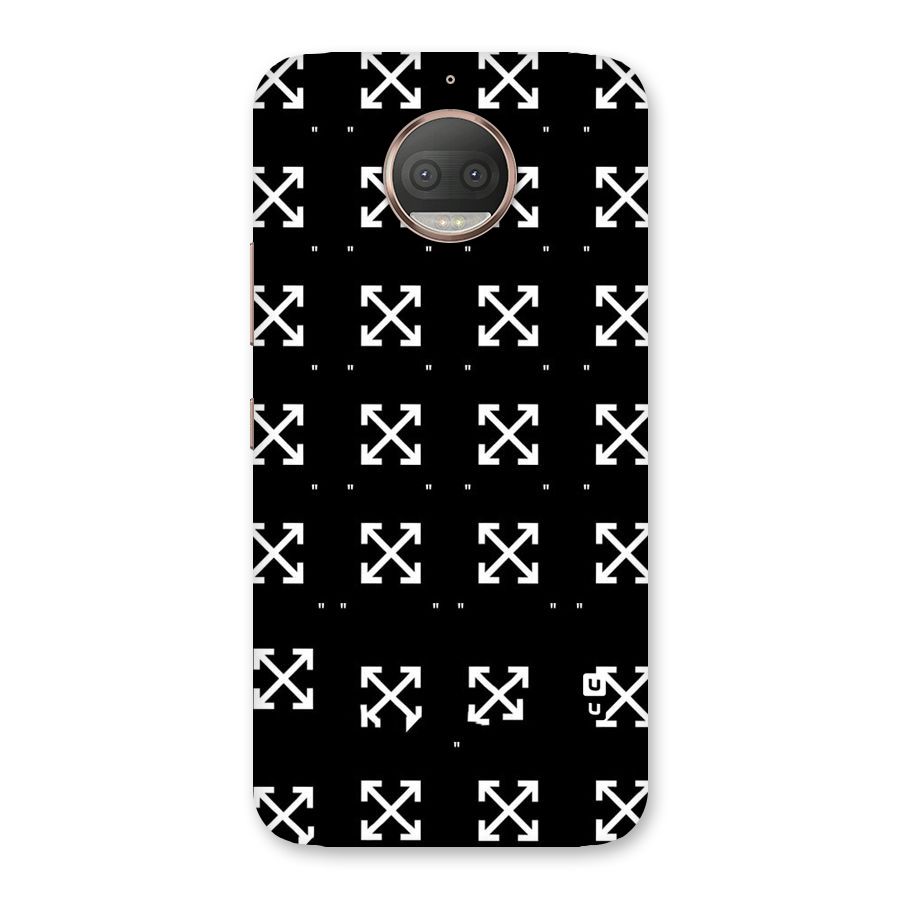 Cross Arrow Black Back Case for Moto G5s Plus