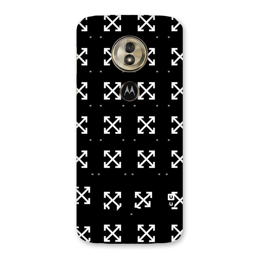 Cross Arrow Black Back Case for Moto G6 Play