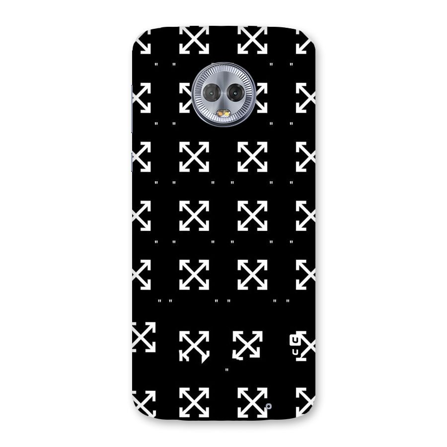 Cross Arrow Black Back Case for Moto G6 Plus