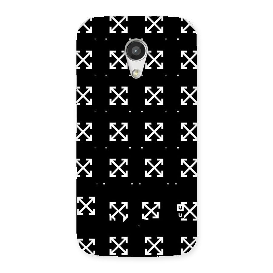 Cross Arrow Black Back Case for Moto G 2nd Gen