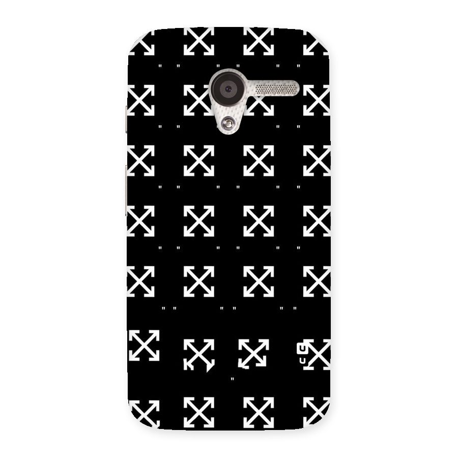Cross Arrow Black Back Case for Moto X