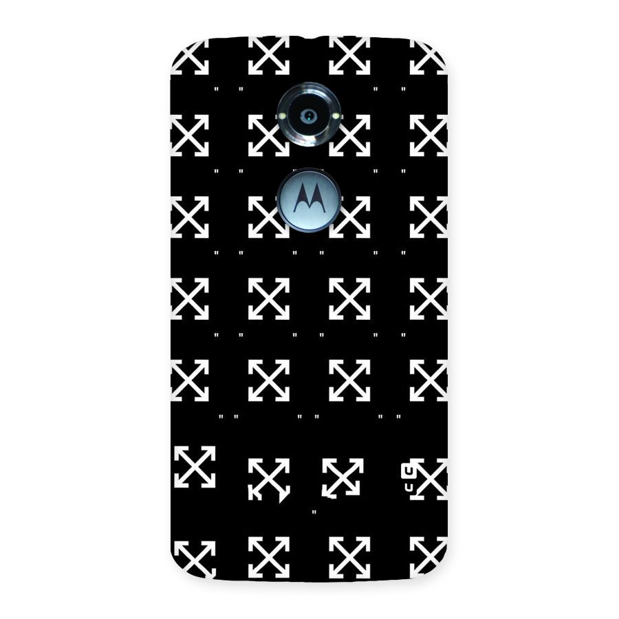 Cross Arrow Black Back Case for Moto X 2nd Gen