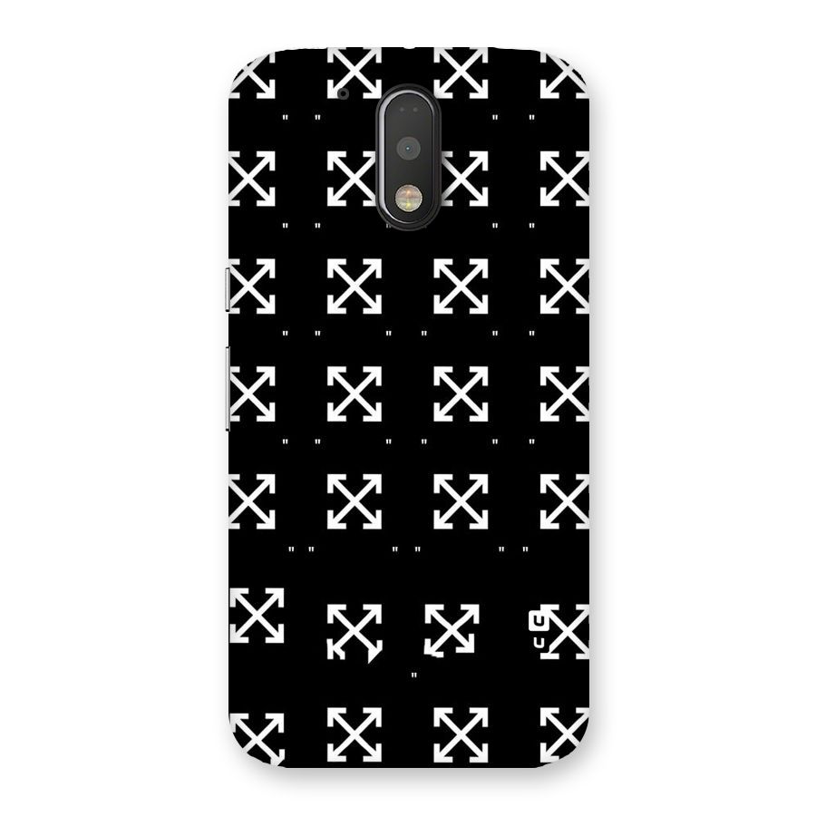 Cross Arrow Black Back Case for Motorola Moto G4