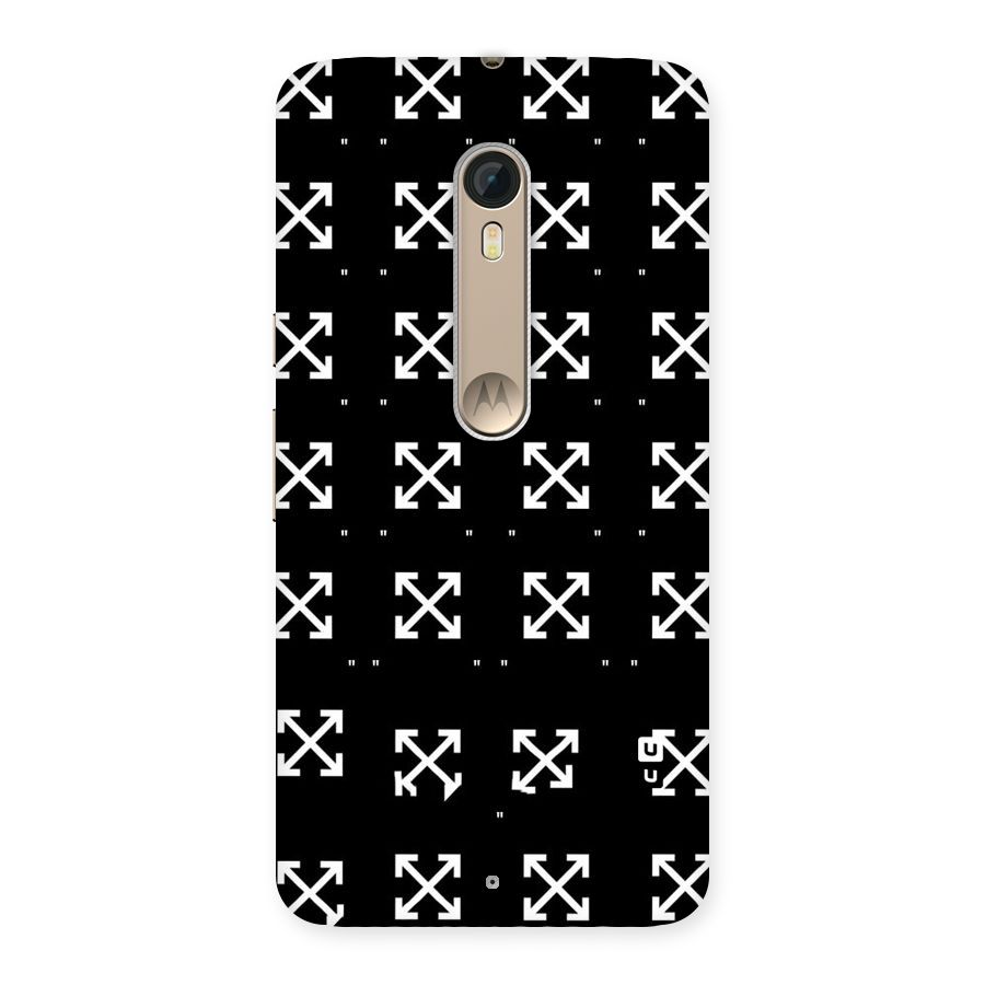 Cross Arrow Black Back Case for Motorola Moto X Style
