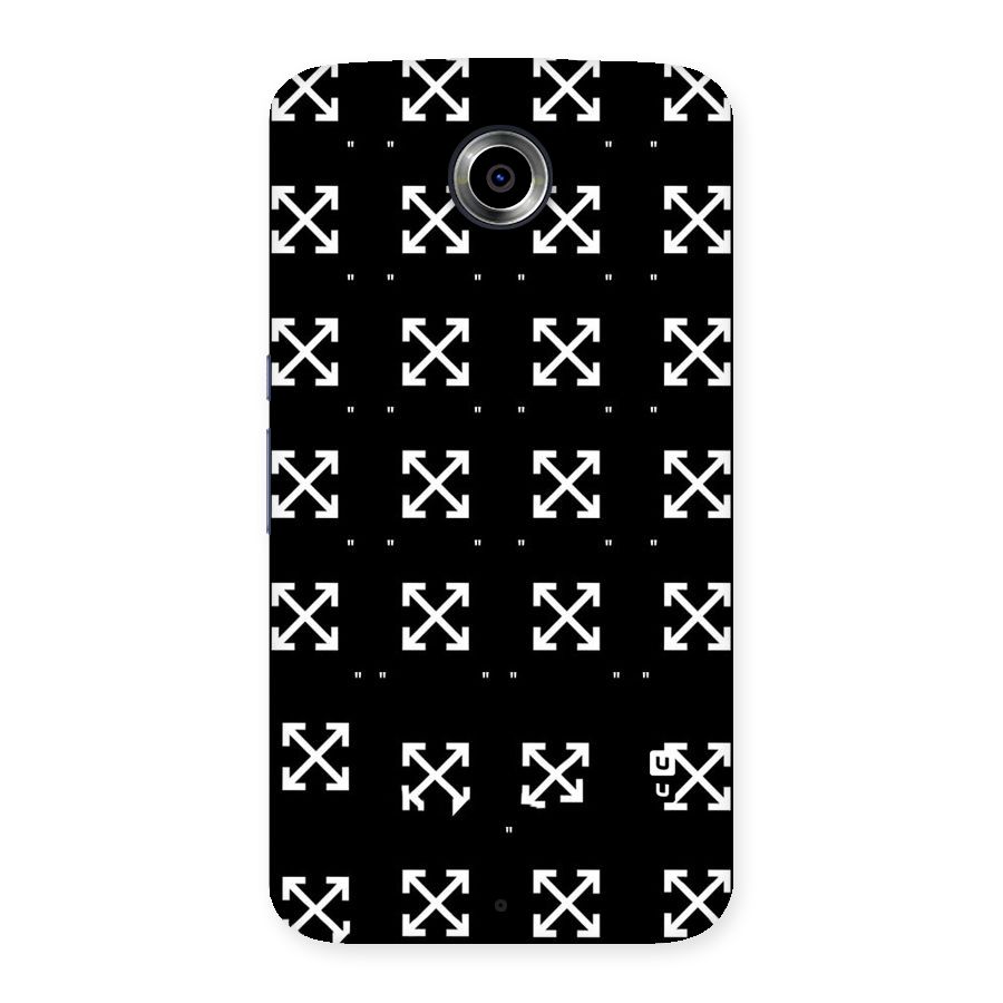 Cross Arrow Black Back Case for Nexsus 6