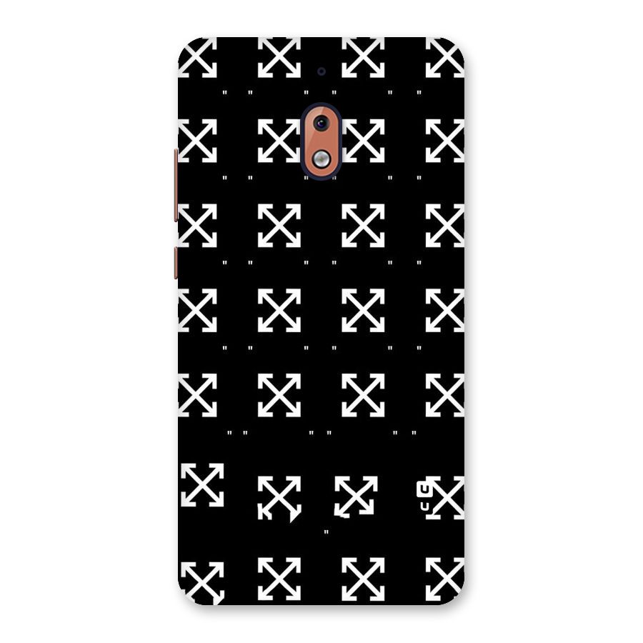 Cross Arrow Black Back Case for Nokia 2.1