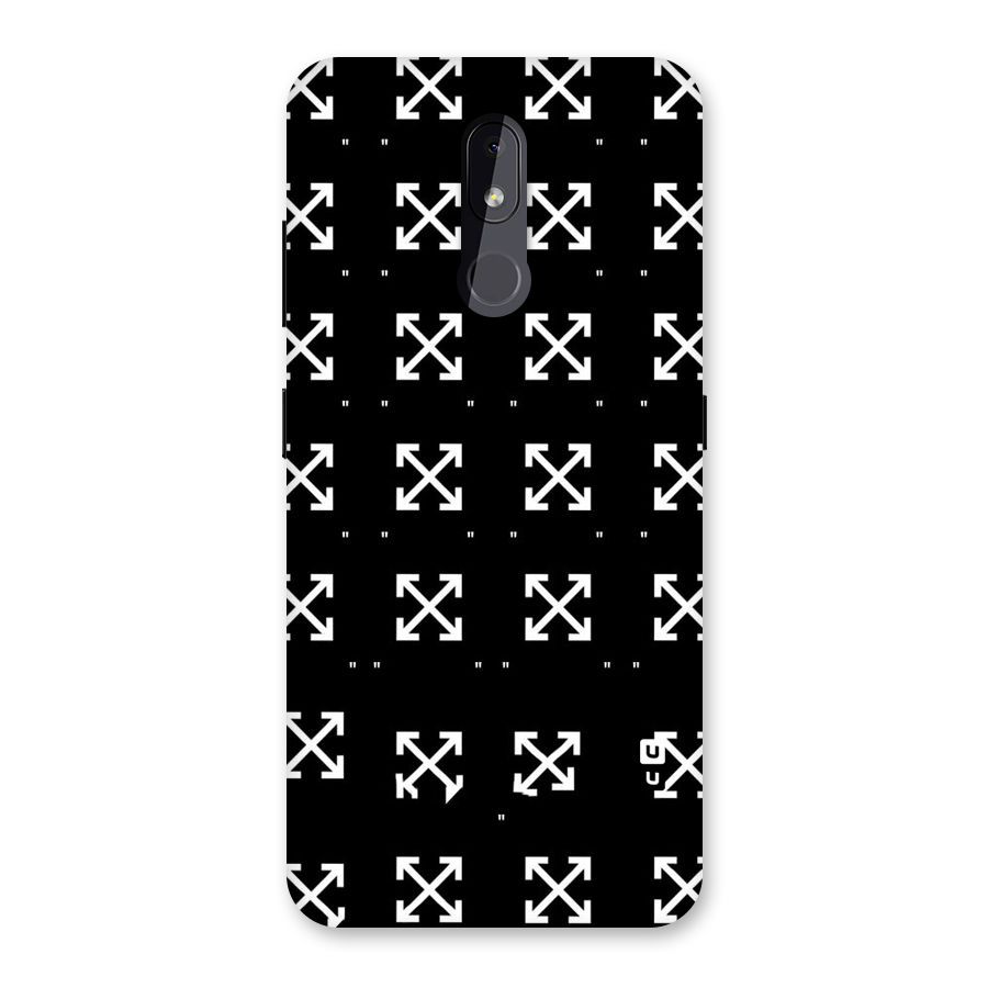 Cross Arrow Black Back Case for Nokia 3.2