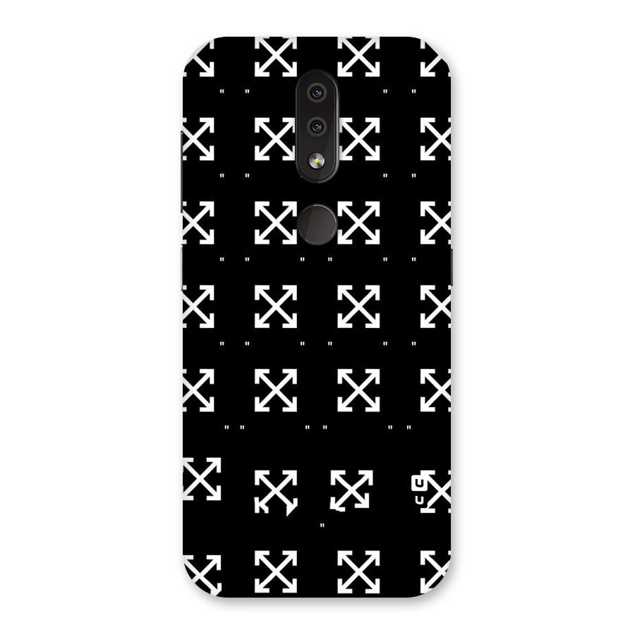 Cross Arrow Black Back Case for Nokia 4.2