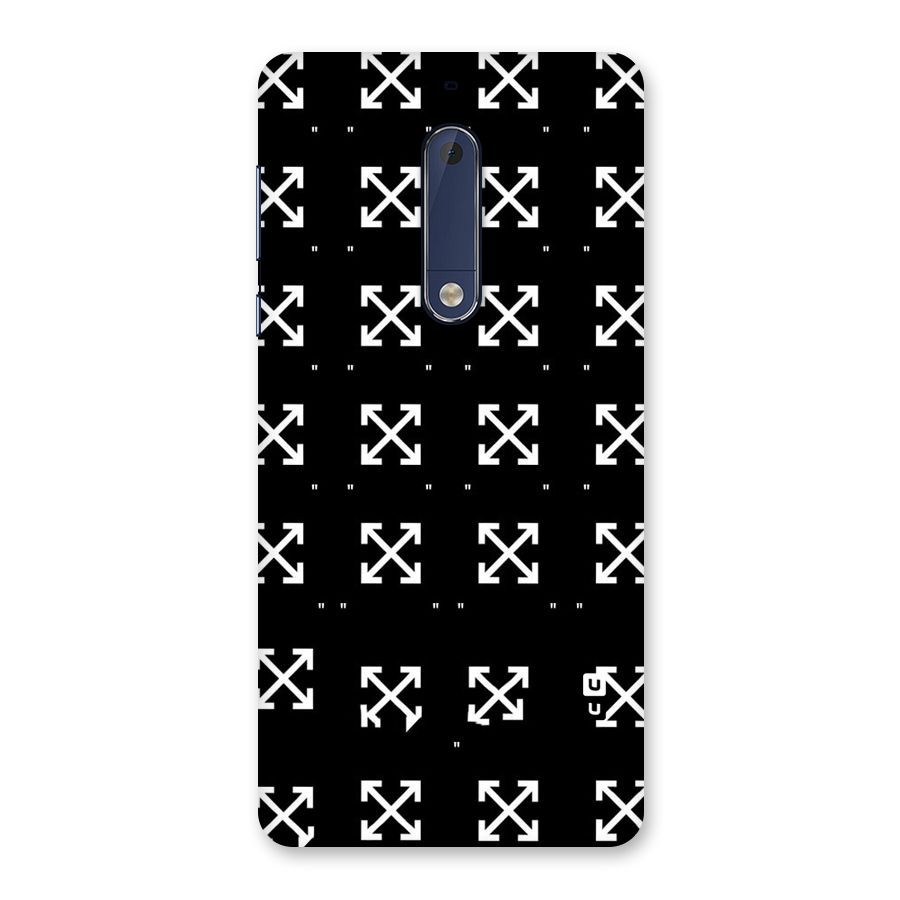 Cross Arrow Black Back Case for Nokia 5