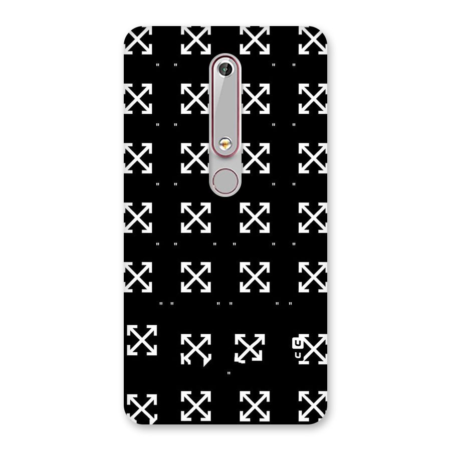 Cross Arrow Black Back Case for Nokia 6.1