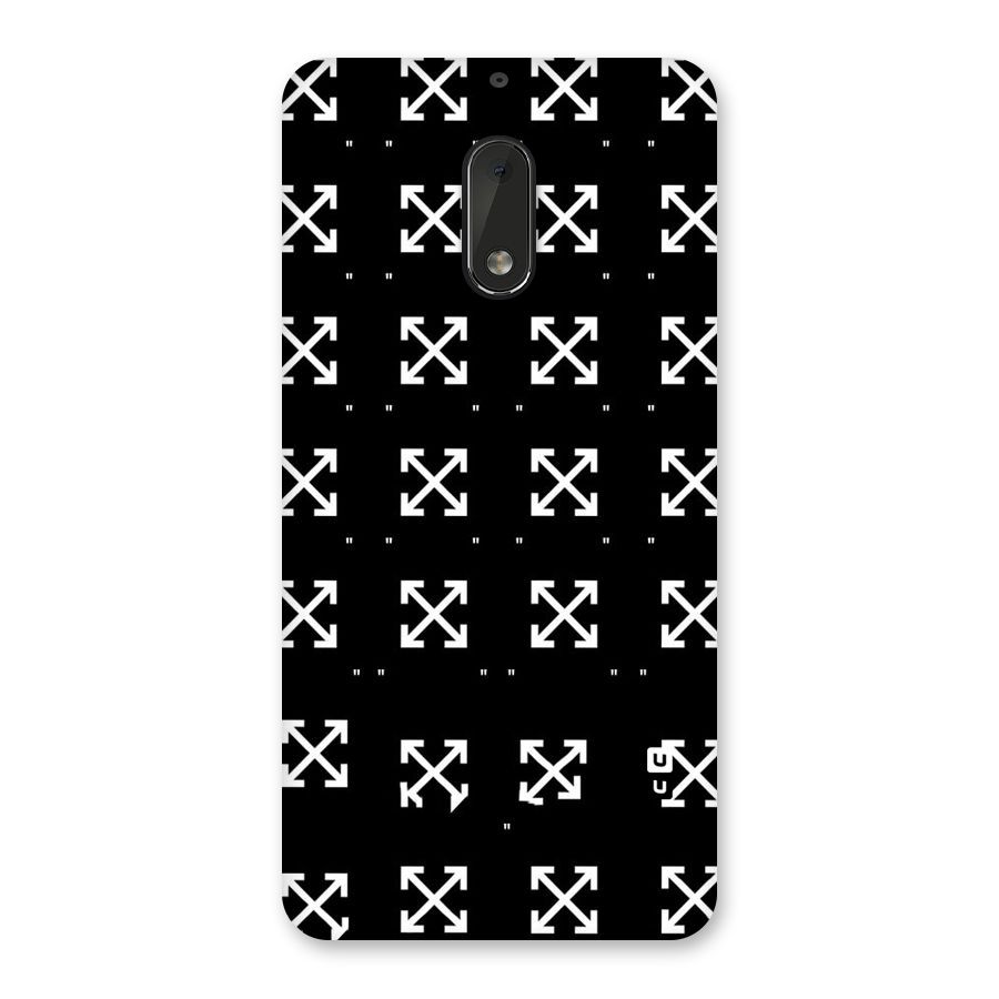 Cross Arrow Black Back Case for Nokia 6