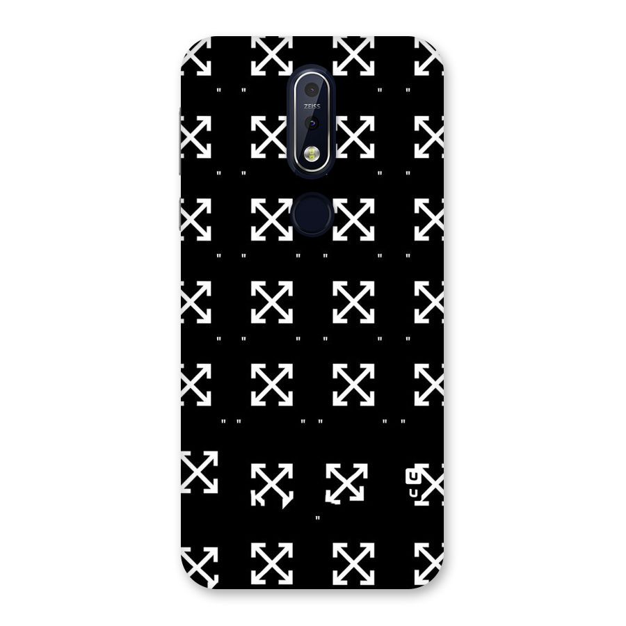Cross Arrow Black Back Case for Nokia 7.1