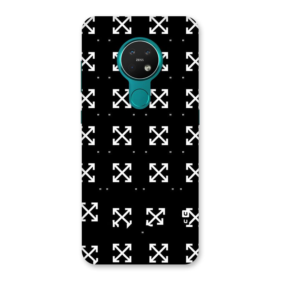 Cross Arrow Black Back Case for Nokia 7.2