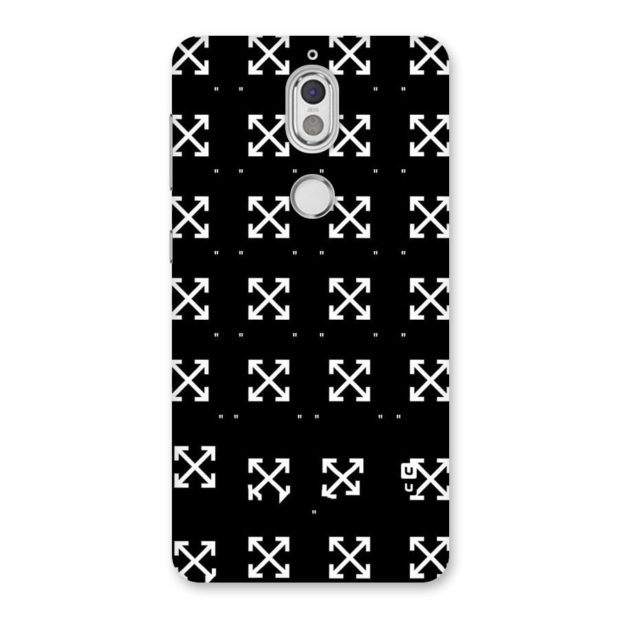 Cross Arrow Black Back Case for Nokia 7