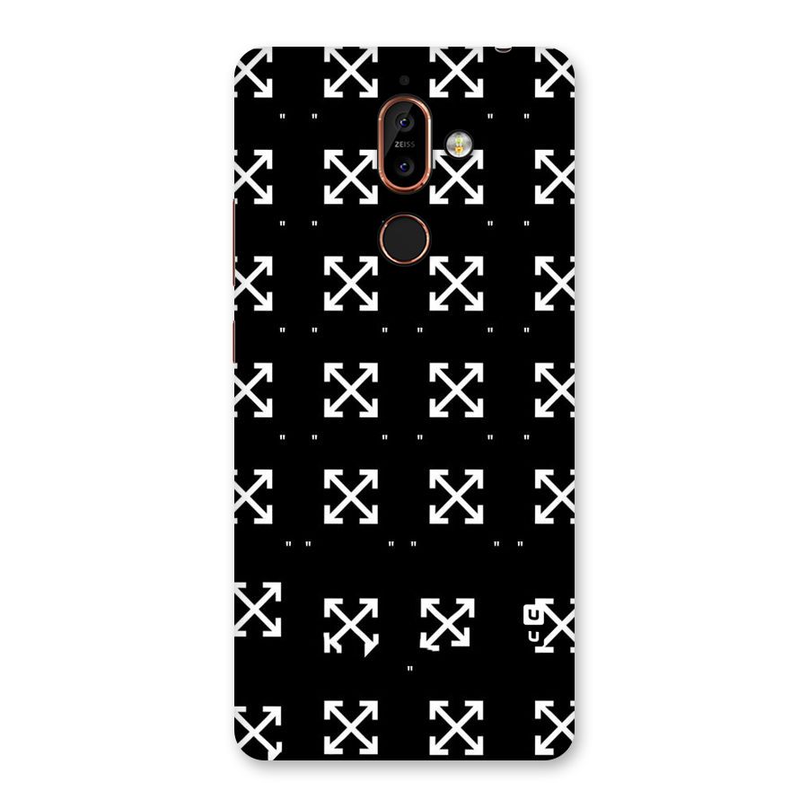 Cross Arrow Black Back Case for Nokia 7 Plus