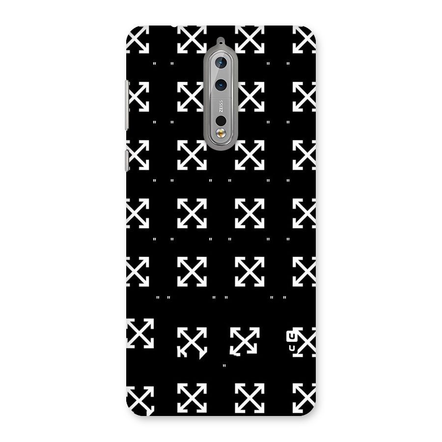 Cross Arrow Black Back Case for Nokia 8
