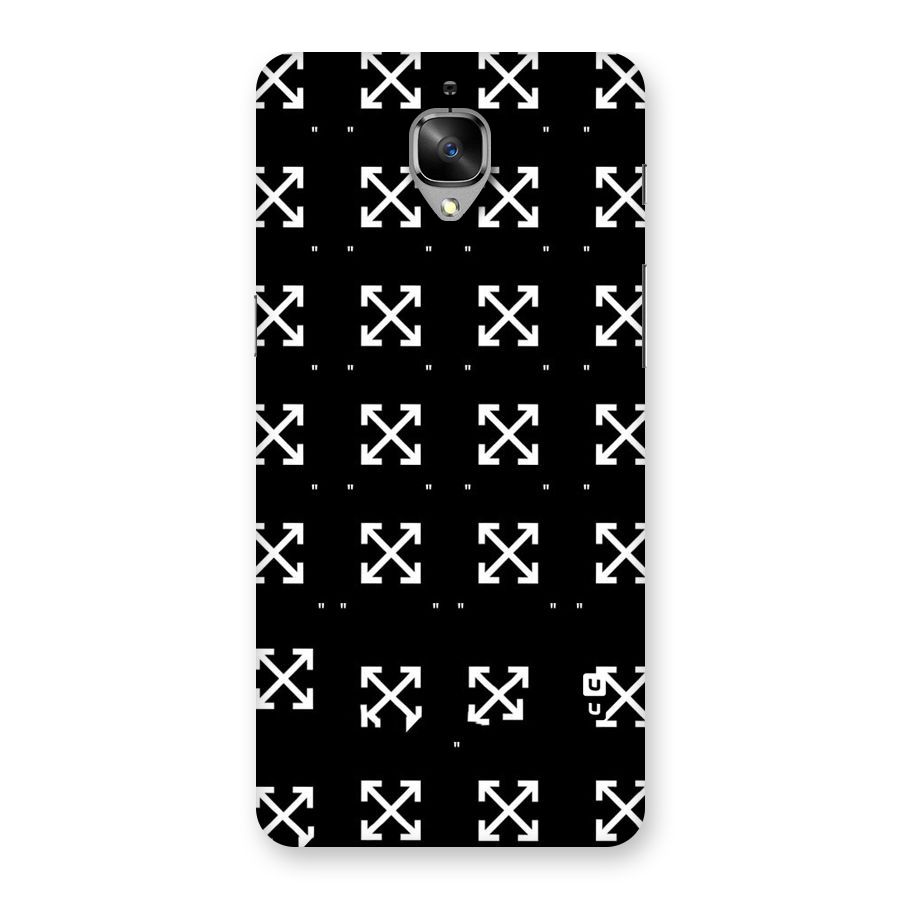 Cross Arrow Black Back Case for OnePlus 3