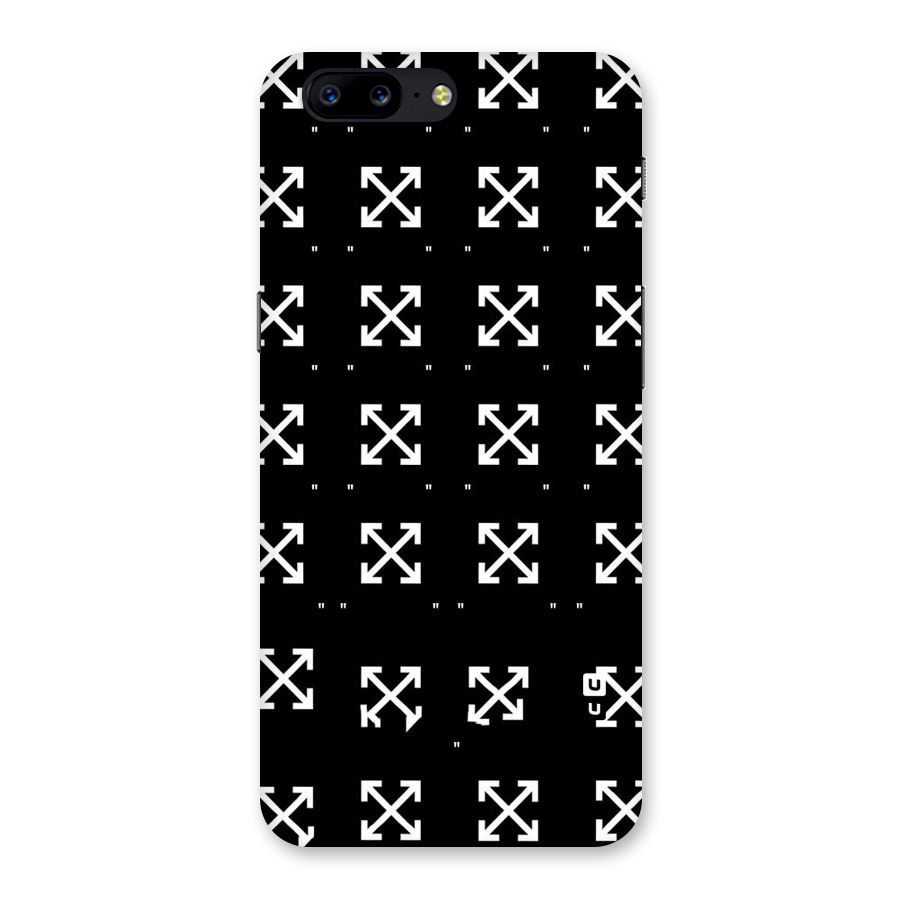 Cross Arrow Black Back Case for OnePlus 5