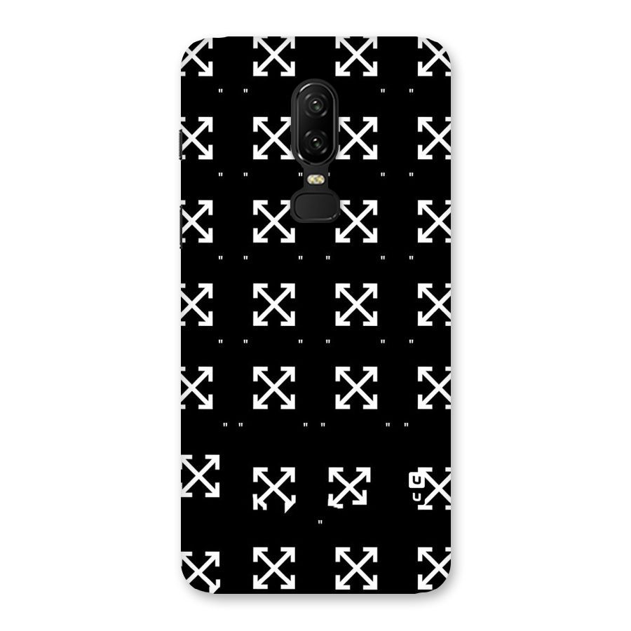 Cross Arrow Black Back Case for OnePlus 6