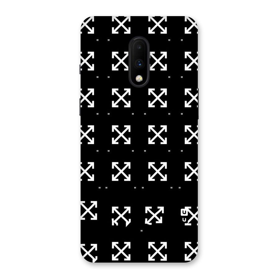 Cross Arrow Black Back Case for OnePlus 7
