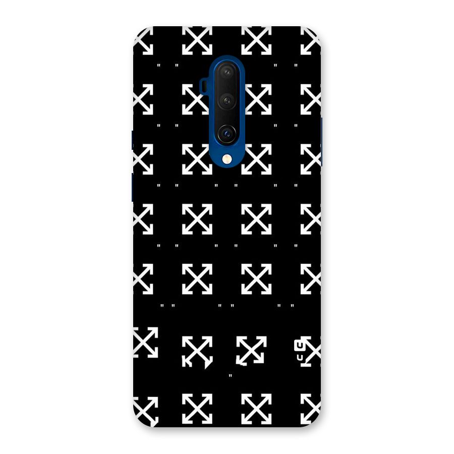 Cross Arrow Black Back Case for OnePlus 7T Pro