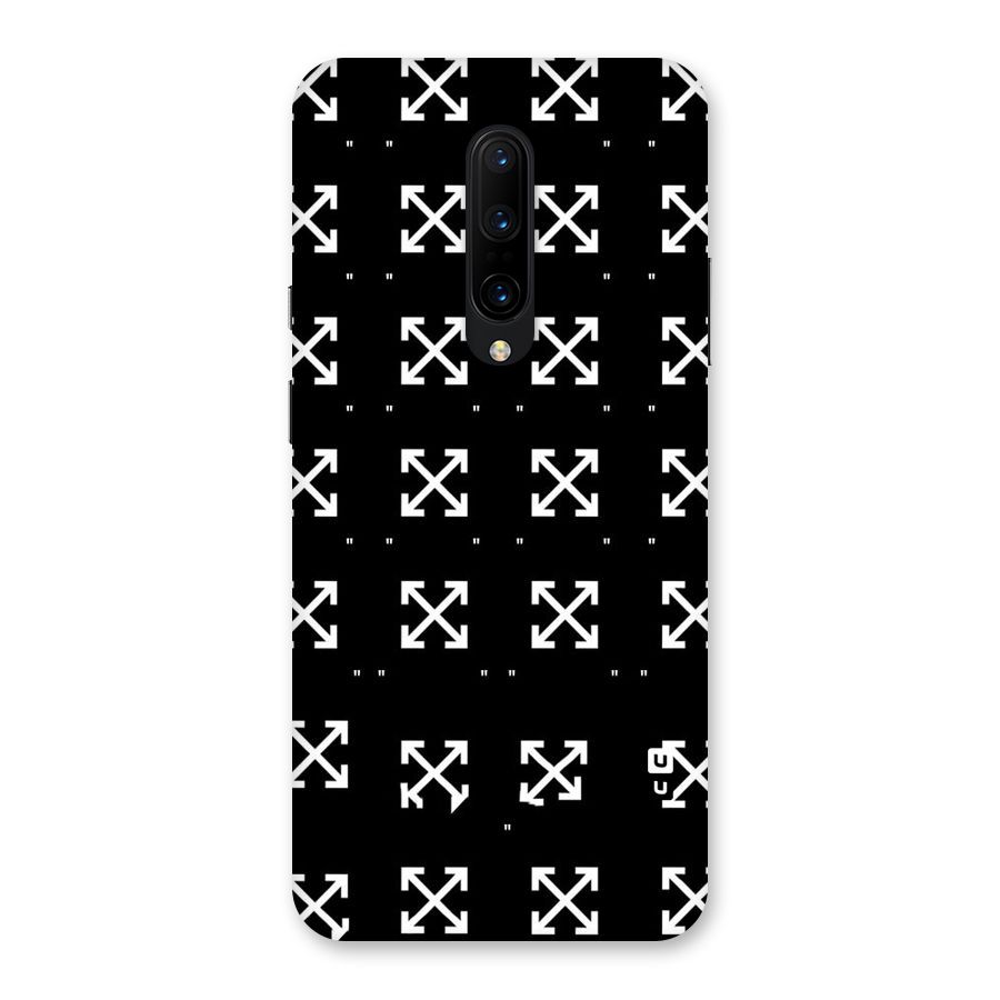 Cross Arrow Black Back Case for OnePlus 7 Pro