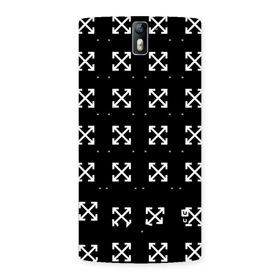 Cross Arrow Black Back Case for One Plus One