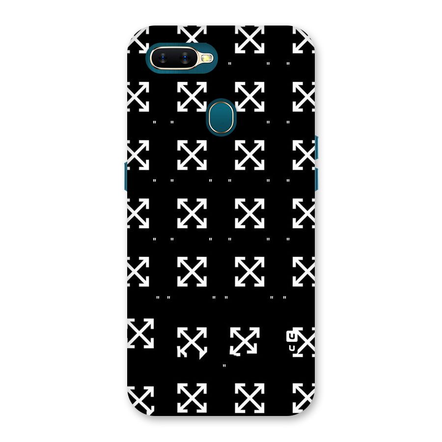 Cross Arrow Black Back Case for Oppo A11k