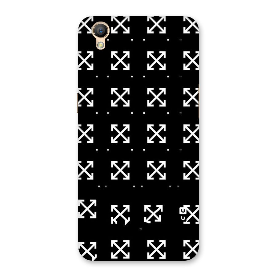 Cross Arrow Black Back Case for Oppo A37
