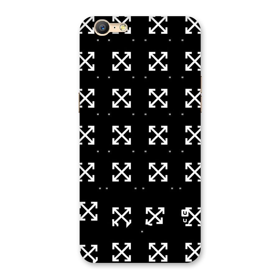 Cross Arrow Black Back Case for Oppo A39