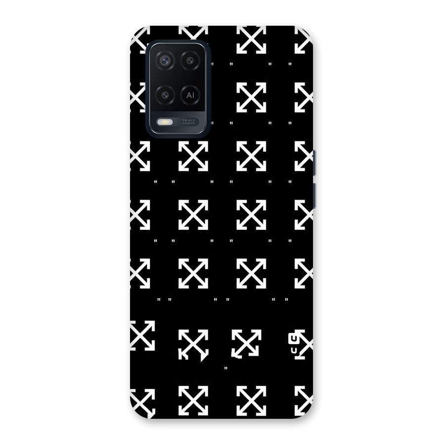 Cross Arrow Black Back Case for Oppo A54