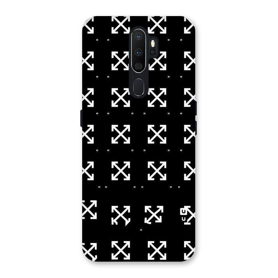 Cross Arrow Black Back Case for Oppo A5 (2020)