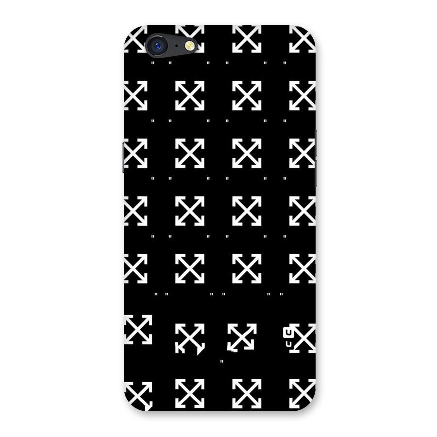 Cross Arrow Black Back Case for Oppo A71