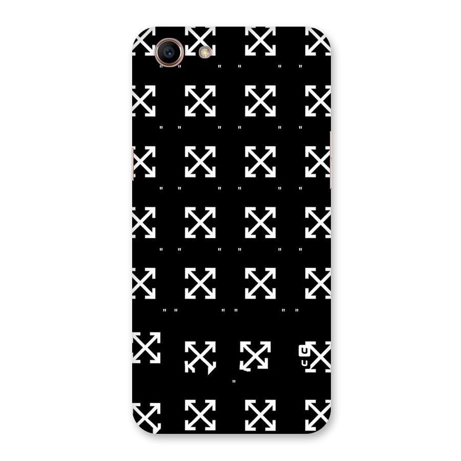 Cross Arrow Black Back Case for Oppo A83 (2018)