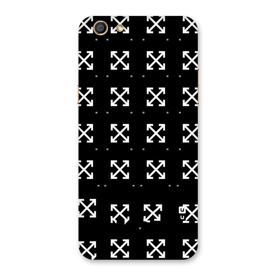 Cross Arrow Black Back Case for Oppo F3