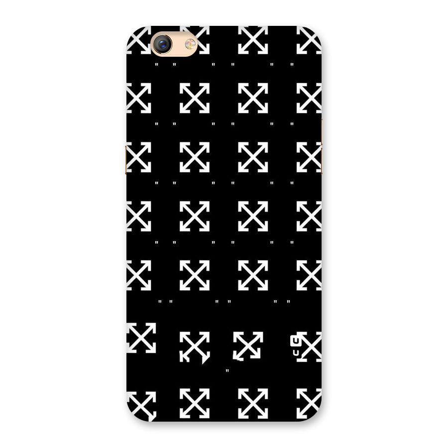 Cross Arrow Black Back Case for Oppo F3 Plus