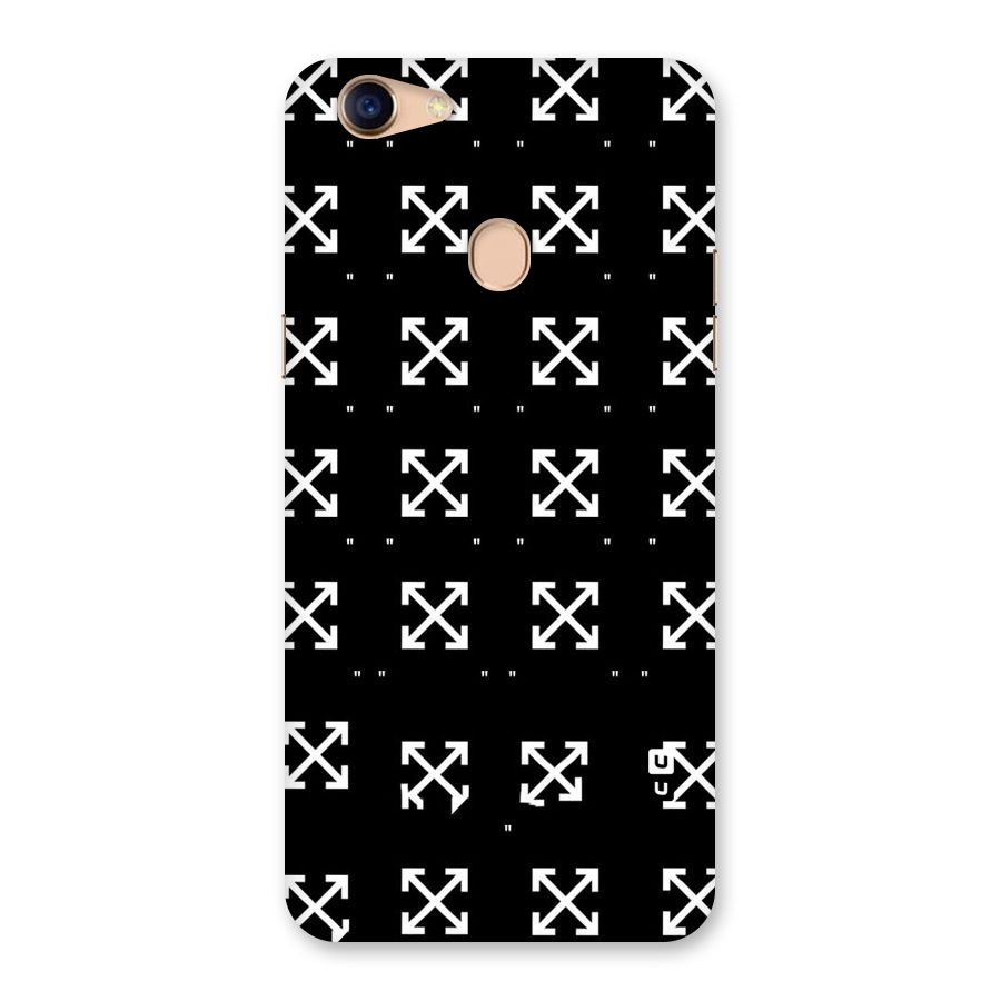 Cross Arrow Black Back Case for Oppo F5
