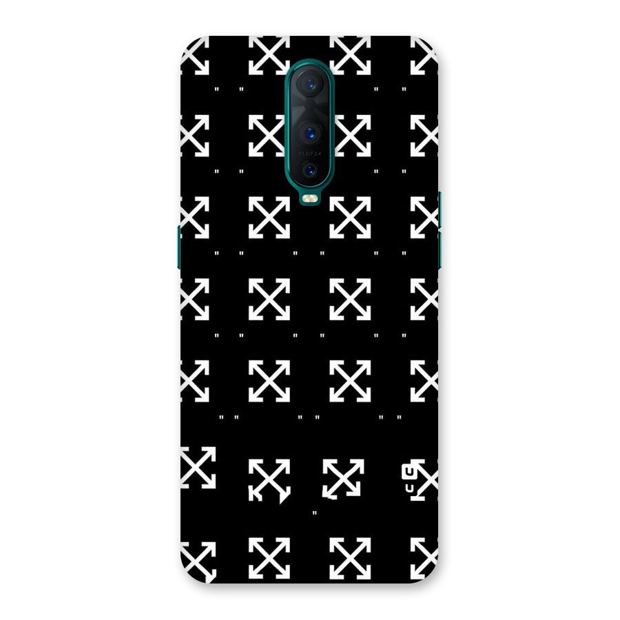 Cross Arrow Black Back Case for Oppo R17 Pro