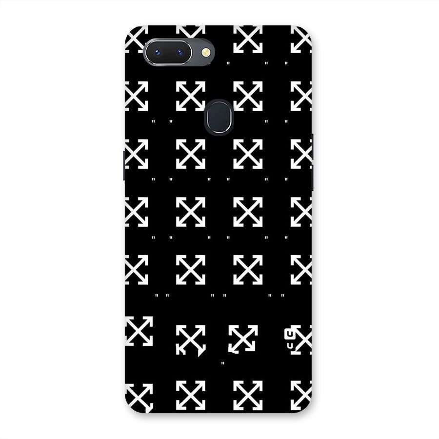 Cross Arrow Black Back Case for Oppo Realme 2
