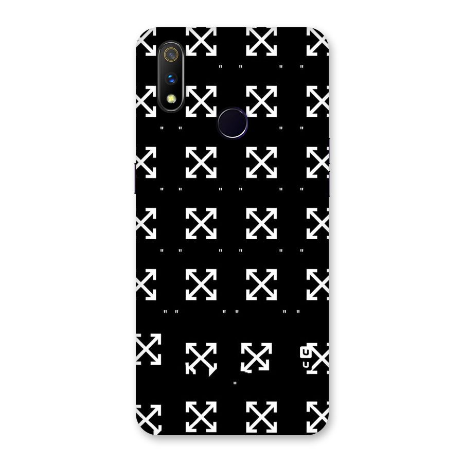 Cross Arrow Black Back Case for Realme 3 Pro