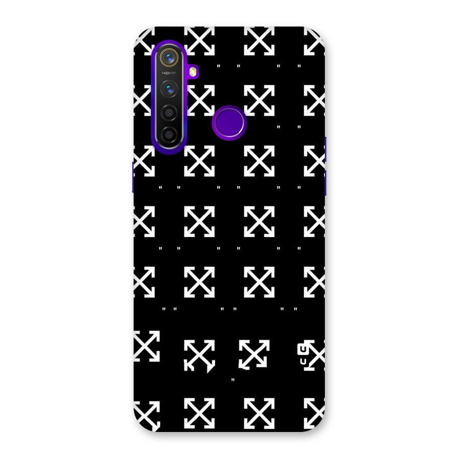 Cross Arrow Black Back Case for Realme 5 Pro