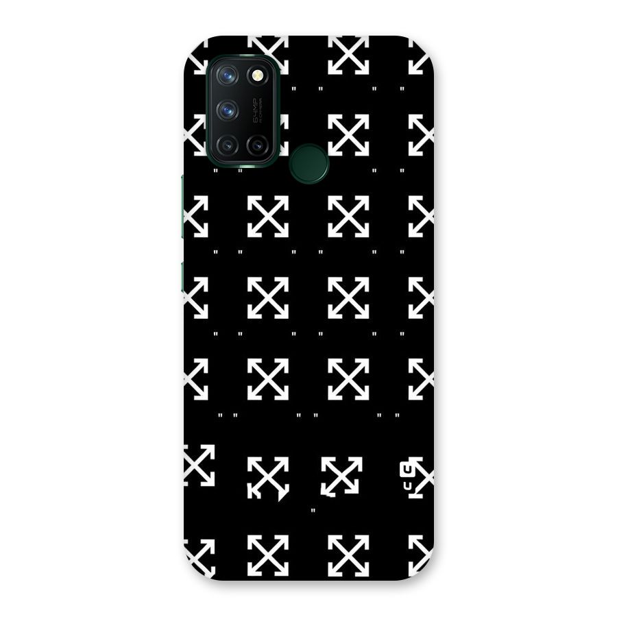 Cross Arrow Black Back Case for Realme 7i