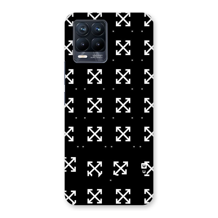 Cross Arrow Black Back Case for Realme 8 Pro