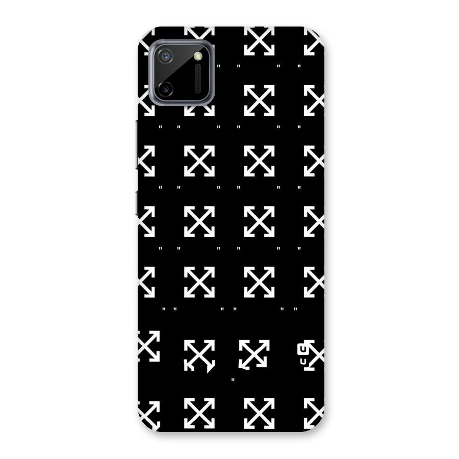 Cross Arrow Black Back Case for Realme C11
