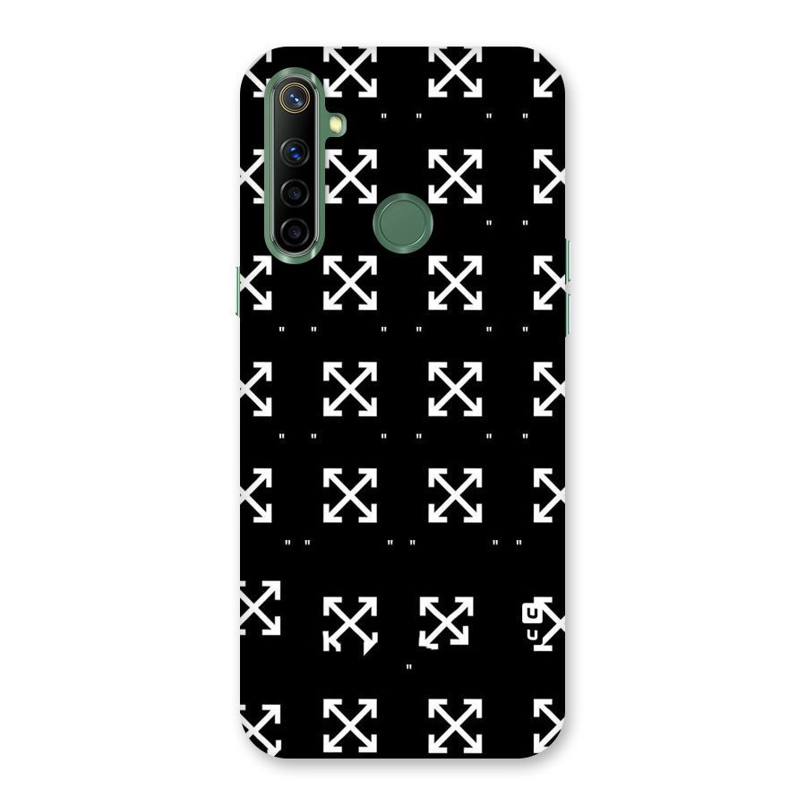 Cross Arrow Black Back Case for Realme Narzo 10